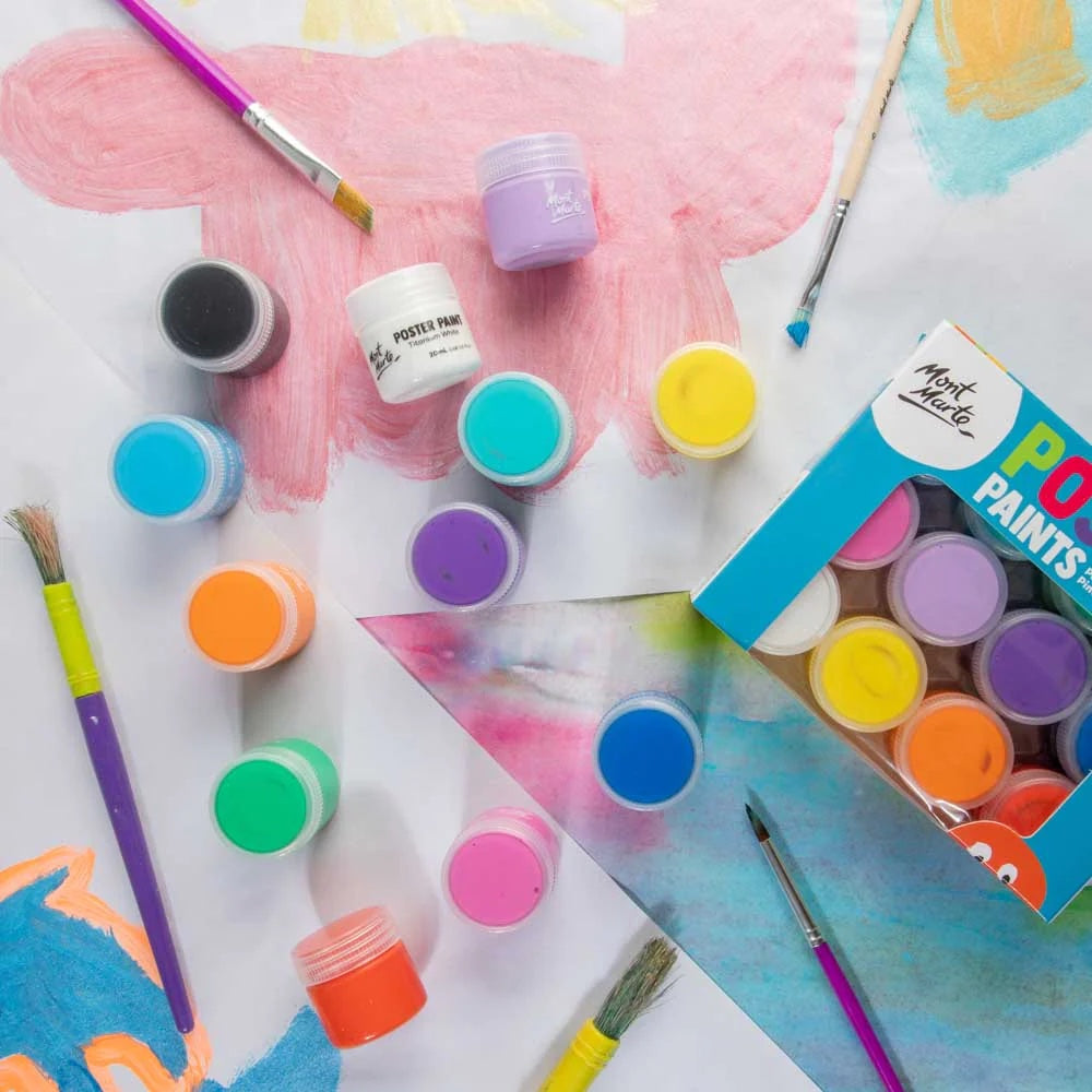 Poster Paints 12pc x 20ml (0.68 US fl.oz)