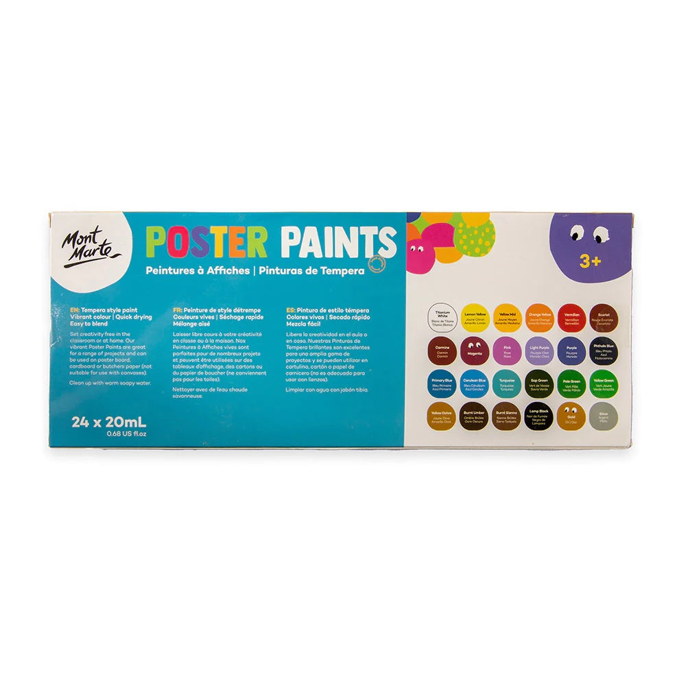 Poster Paints 24pc x 20ml (0.68 US fl.oz)