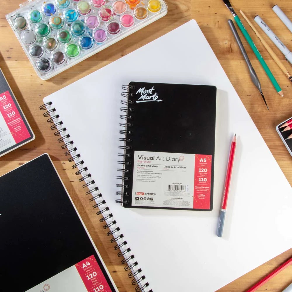Visual Art Diary Signature 110gsm A5 120 Page