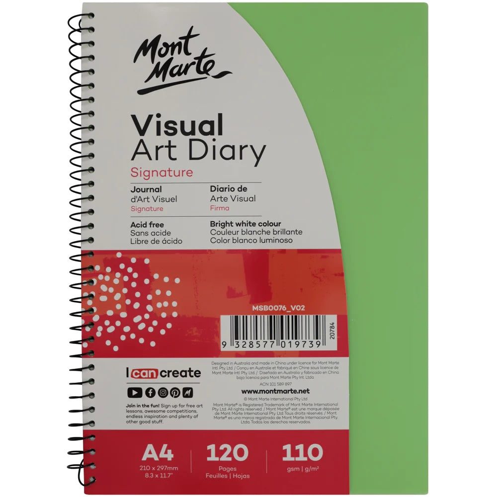 Visual Art Diary Signature A4 120 Pages 110gsm