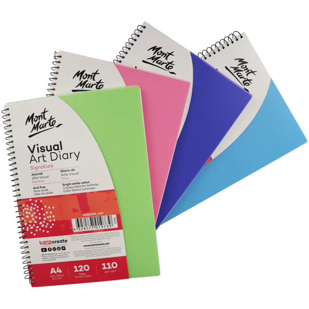 Visual Art Diary Signature A4 120 Pages 110gsm