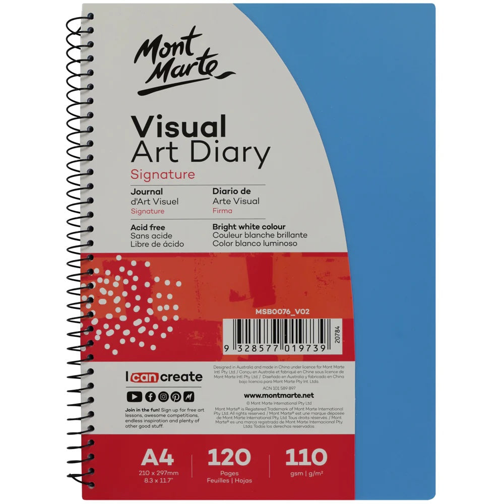Visual Art Diary Signature A4 120 Pages 110gsm