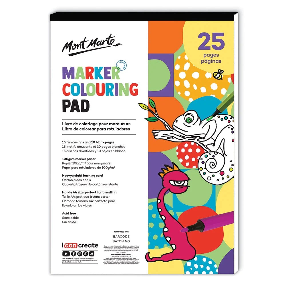 Marker Colouring Pad A4 (8.3 x 11.7in)