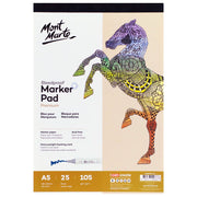 Bleedproof Marker Pad Premium 105gsm A5 (5.8 x 8.3in) 25 Sheets