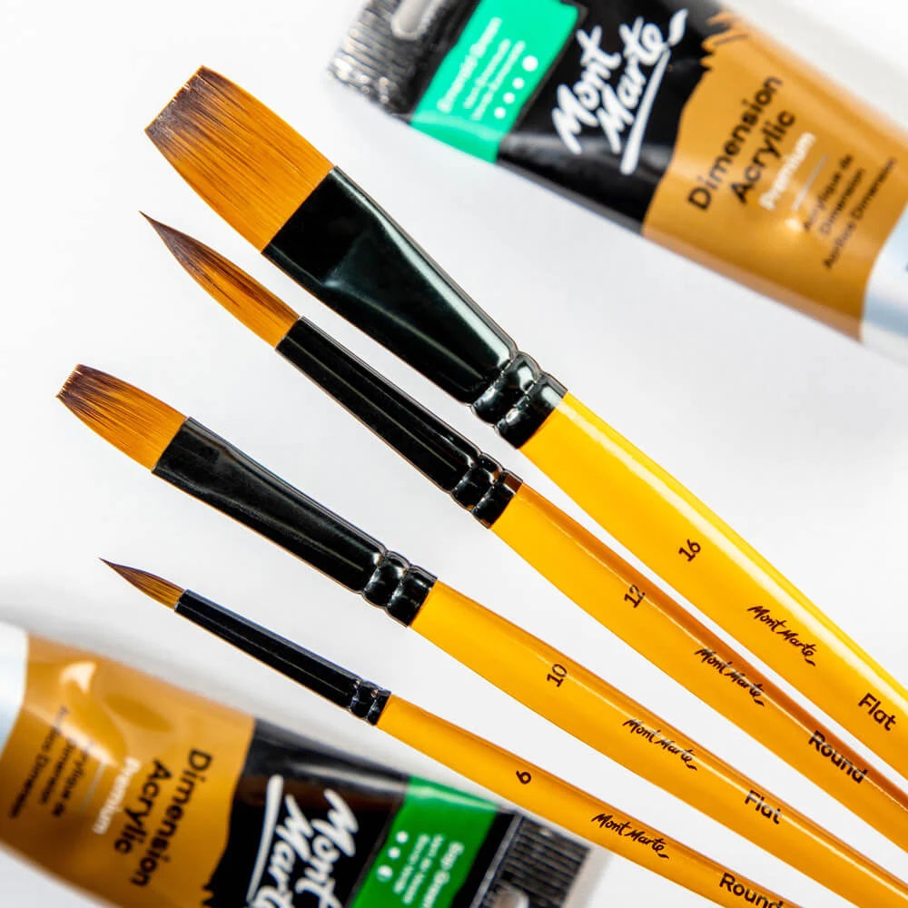 Mont Marte Acrylic Brushes Signature 4pc