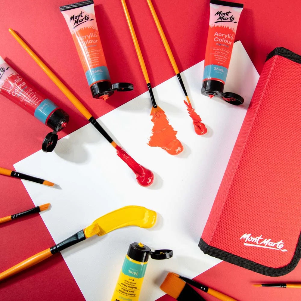Mont Marte Acrylic Brush Set Signature 11pc