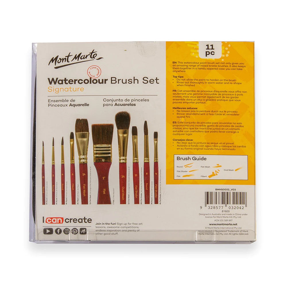 Watercolour Brush Set Signature 11pc