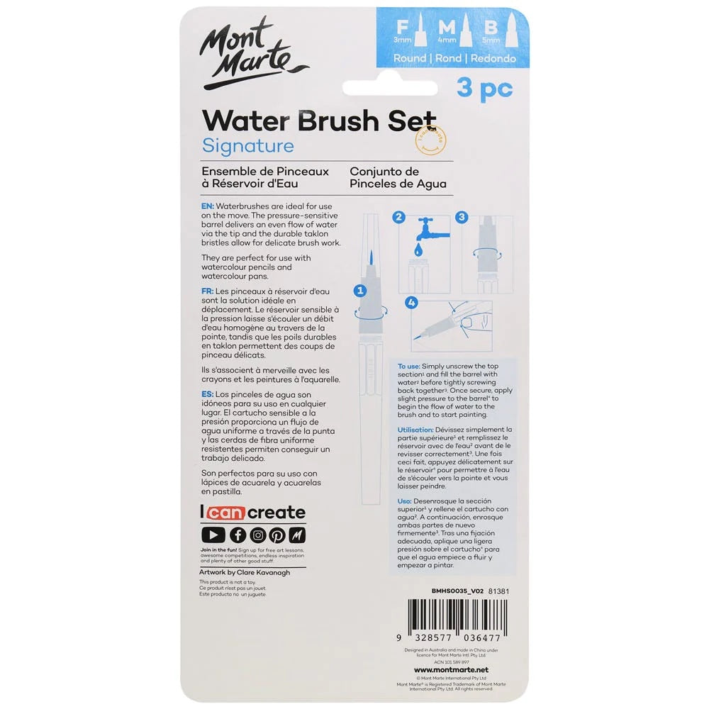 Water Brush Set Signature 3pc