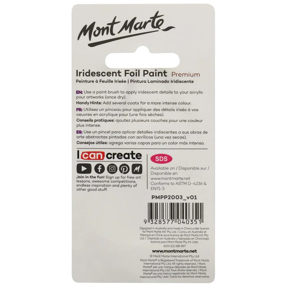 Iridescent Foil Paint Premium 20ml (0.68 US fl.oz)