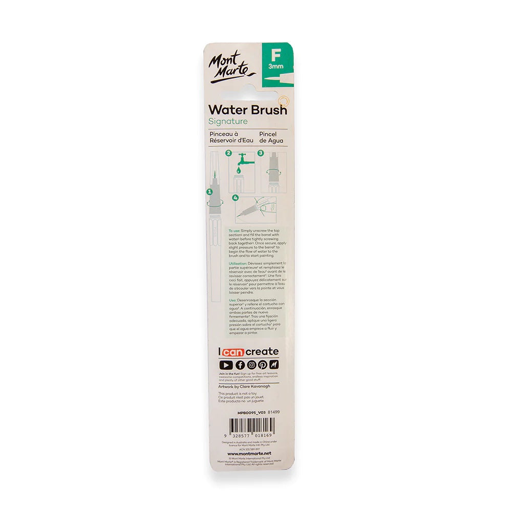 Water Brush Round Fine Tip Signature 3mm (0.12in)