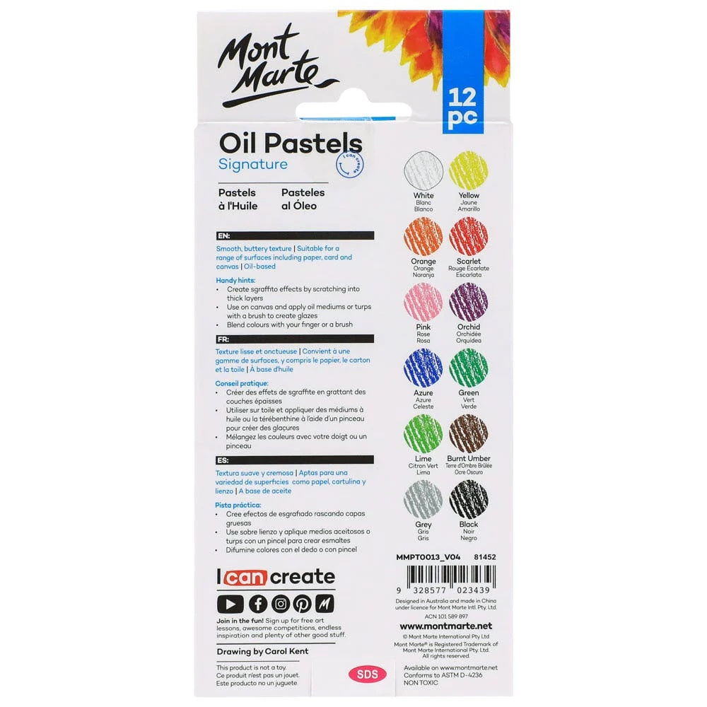 Oil Pastels Signature 12pc