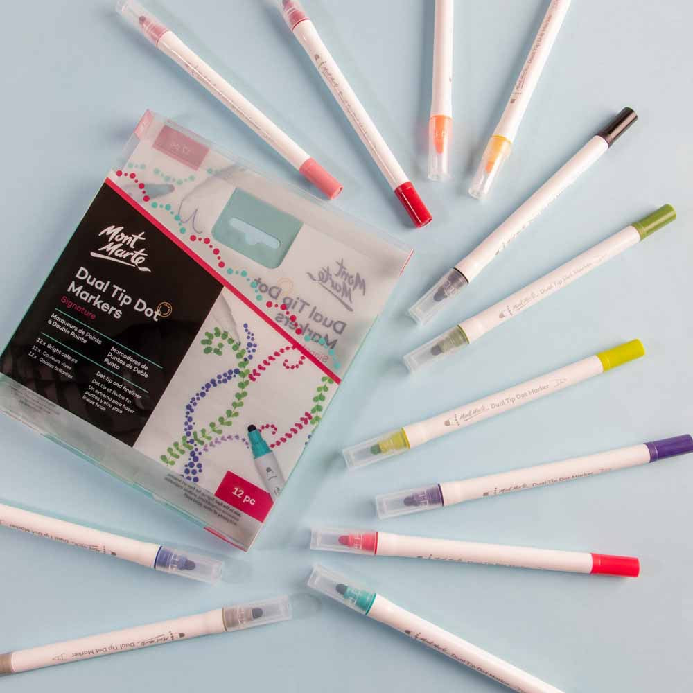 Dual Tip Dot Markers Signature 12pc