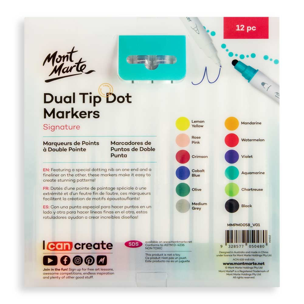 Dual Tip Dot Markers Signature 12pc