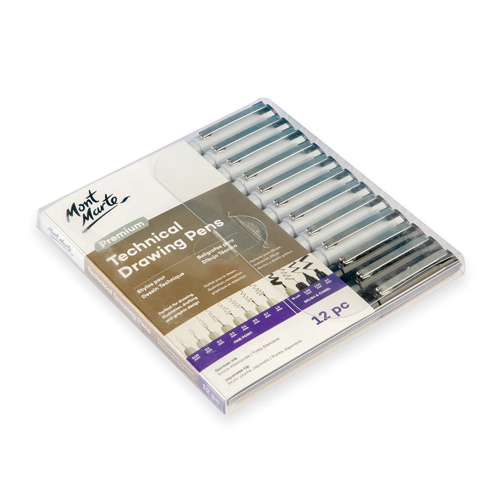 Technical Drawing Pens Premium 12pc