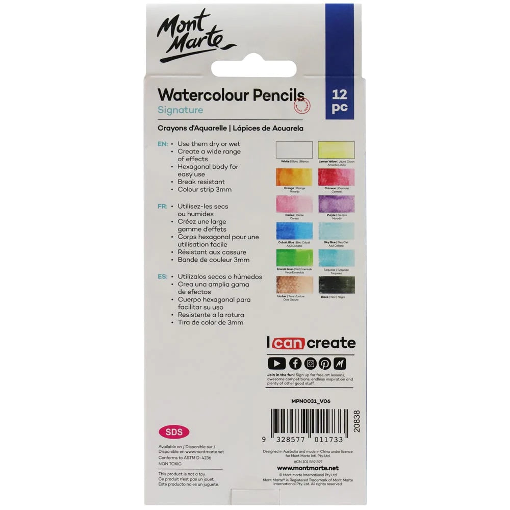 Watercolour Pencils Signature 12pc