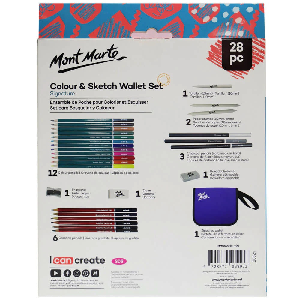 Colour and Sketch Wallet Set Signature 28pc