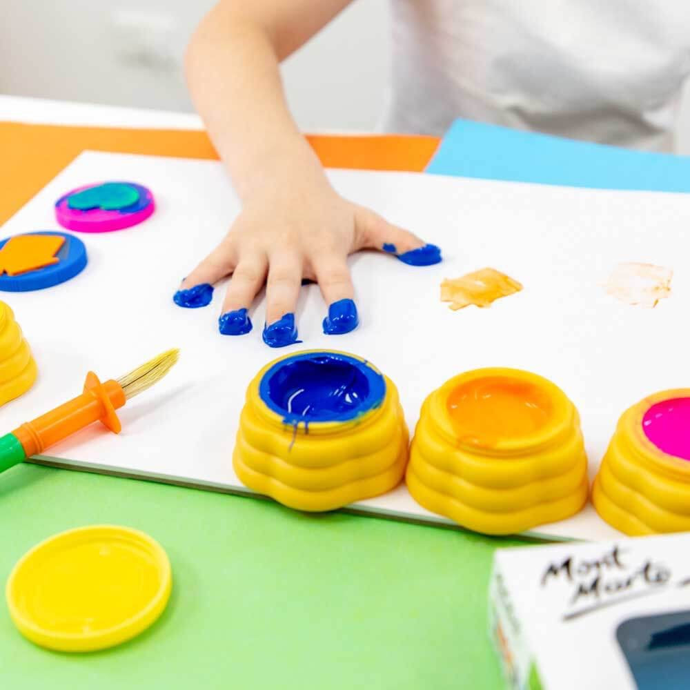 Finger Paints With Stamps 4pc