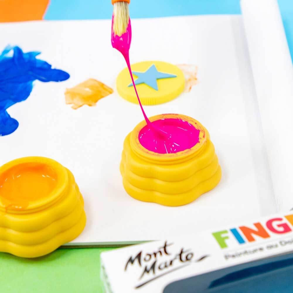 Finger Paints With Stamps 4pc