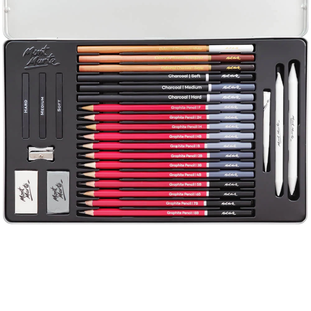 Sketching Tin Set Signature 27pc