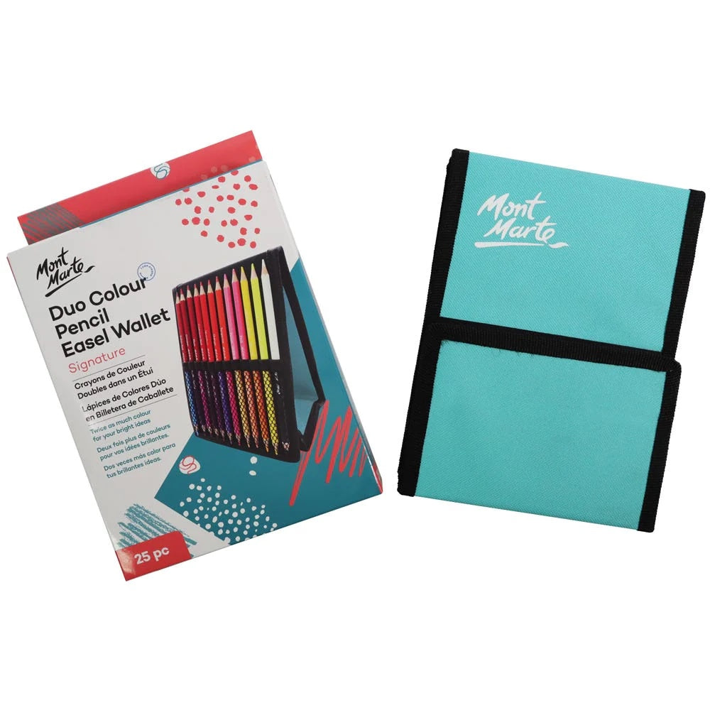 Duo Colour Pencil Easel Wallet Signature 25pc