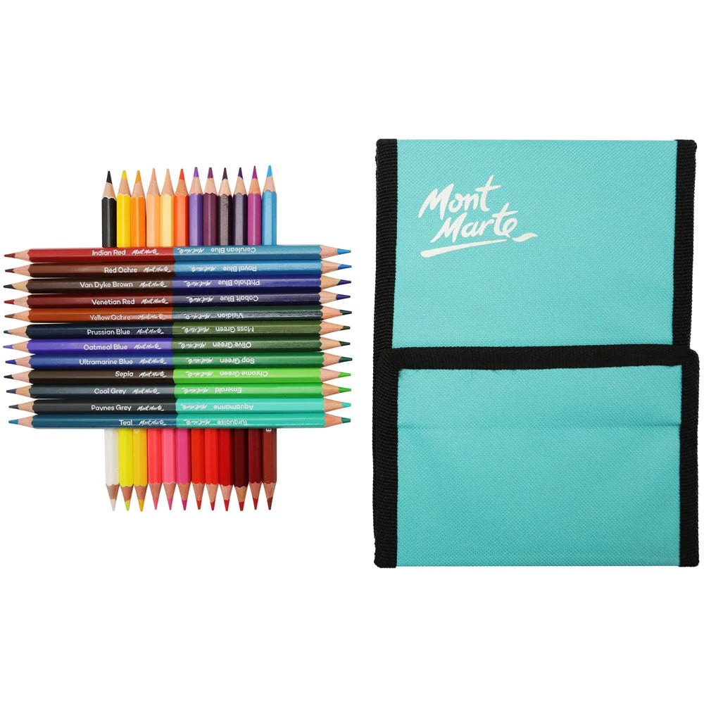 Duo Colour Pencil Easel Wallet Signature 25pc