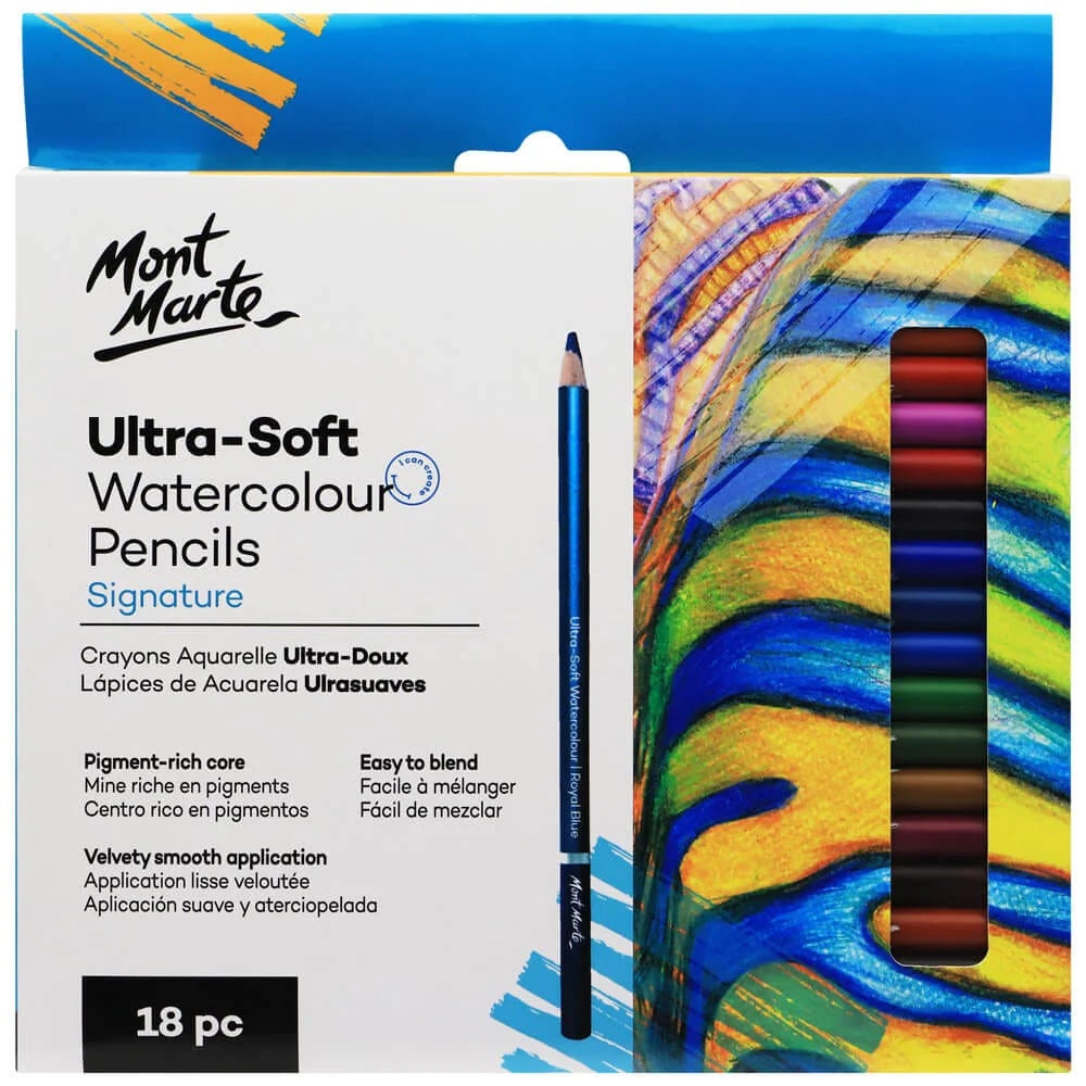 Ultra-Soft Watercolour Pencils Signature 18pc