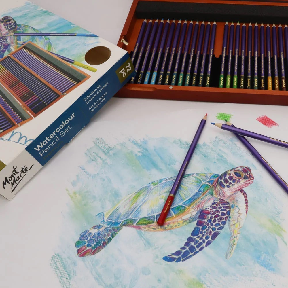 Watercolour Pencil Box Set Premium 72pc