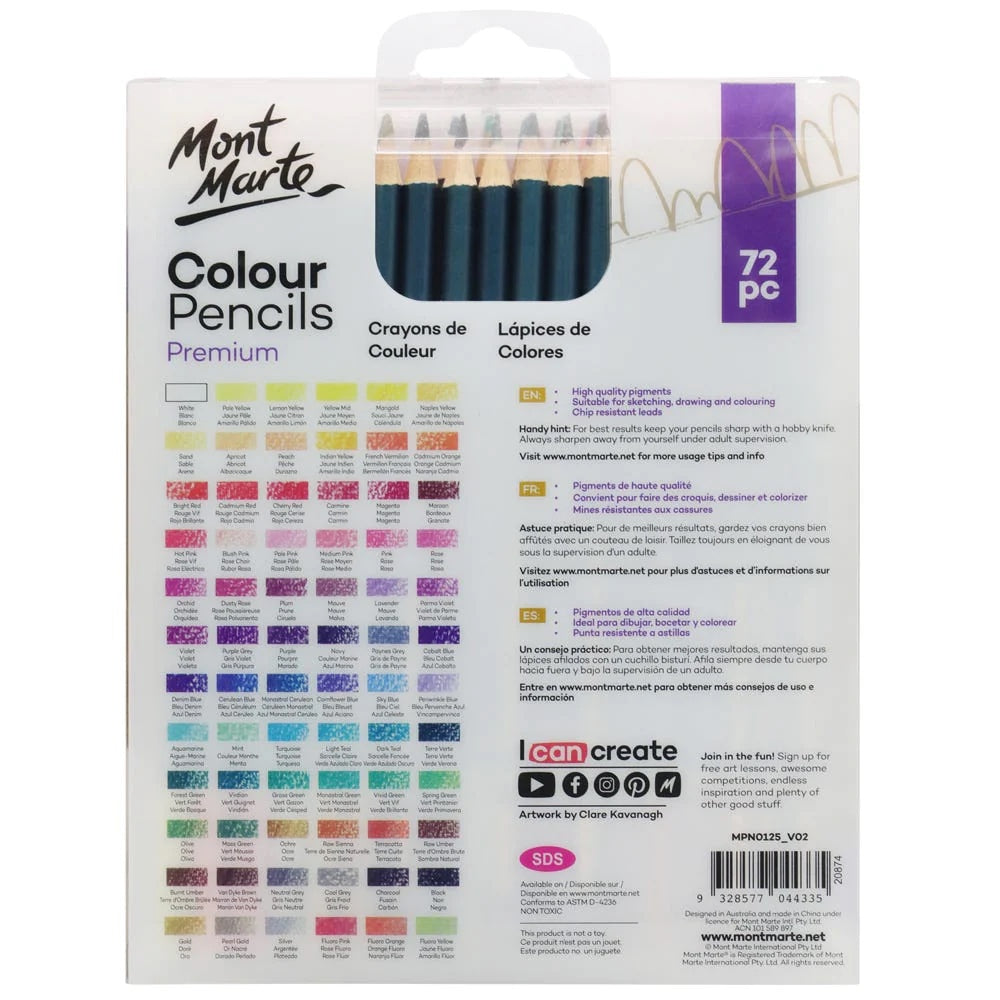 Colour Pencils Premium 72pc