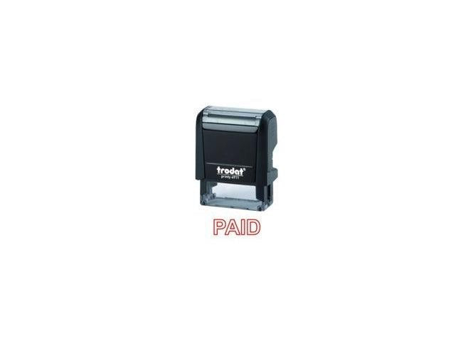 Trodat Printy 4911 Stamp "PAID" - Red