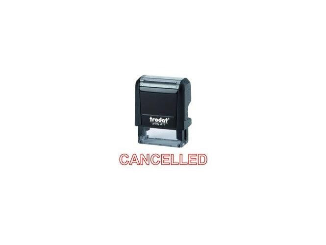 Trodat Printy 4911 Stamp "CANCELLED" - Red