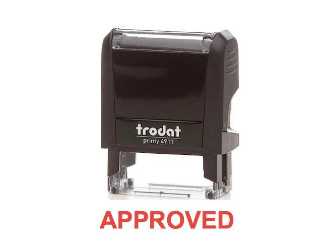Trodat Printy 4911 Stamp "APPROVED" - Red