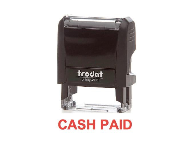 Trodat Printy 4911 Stamp "CASH PAID" - Red