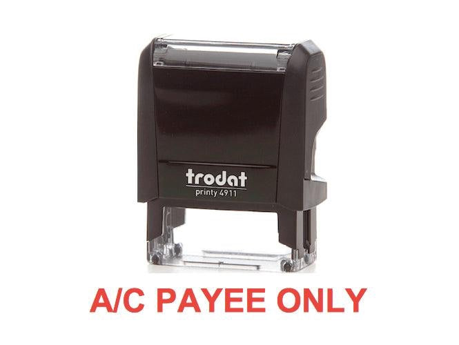 Trodat Printy 4911 Stamp "A-C PAYEE ONLY" - Red