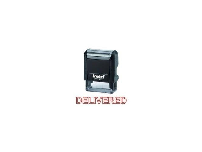 Trodat Printy 4911 Stamp "DELIVERED" - Red