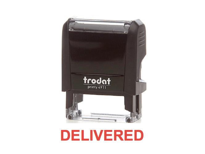 Trodat Printy 4911 Stamp "DELIVERED" - Red