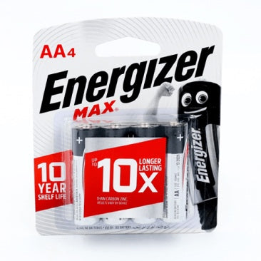 Energizer battery max alkaline AA BP4
