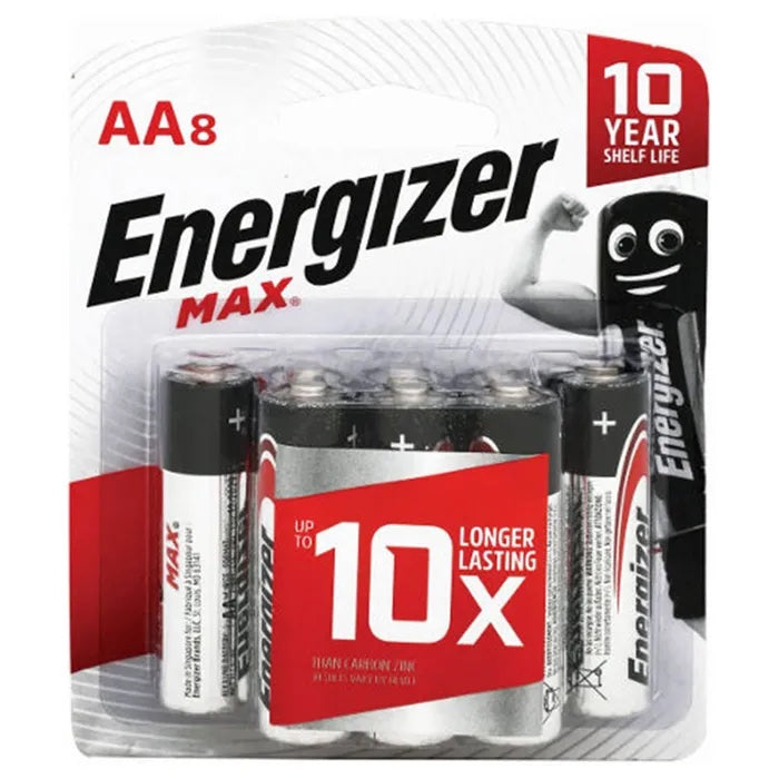 Energizer battery max alkaline BP8 AAA