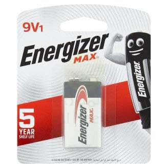 Energizer battery max alkaline BP 9V1