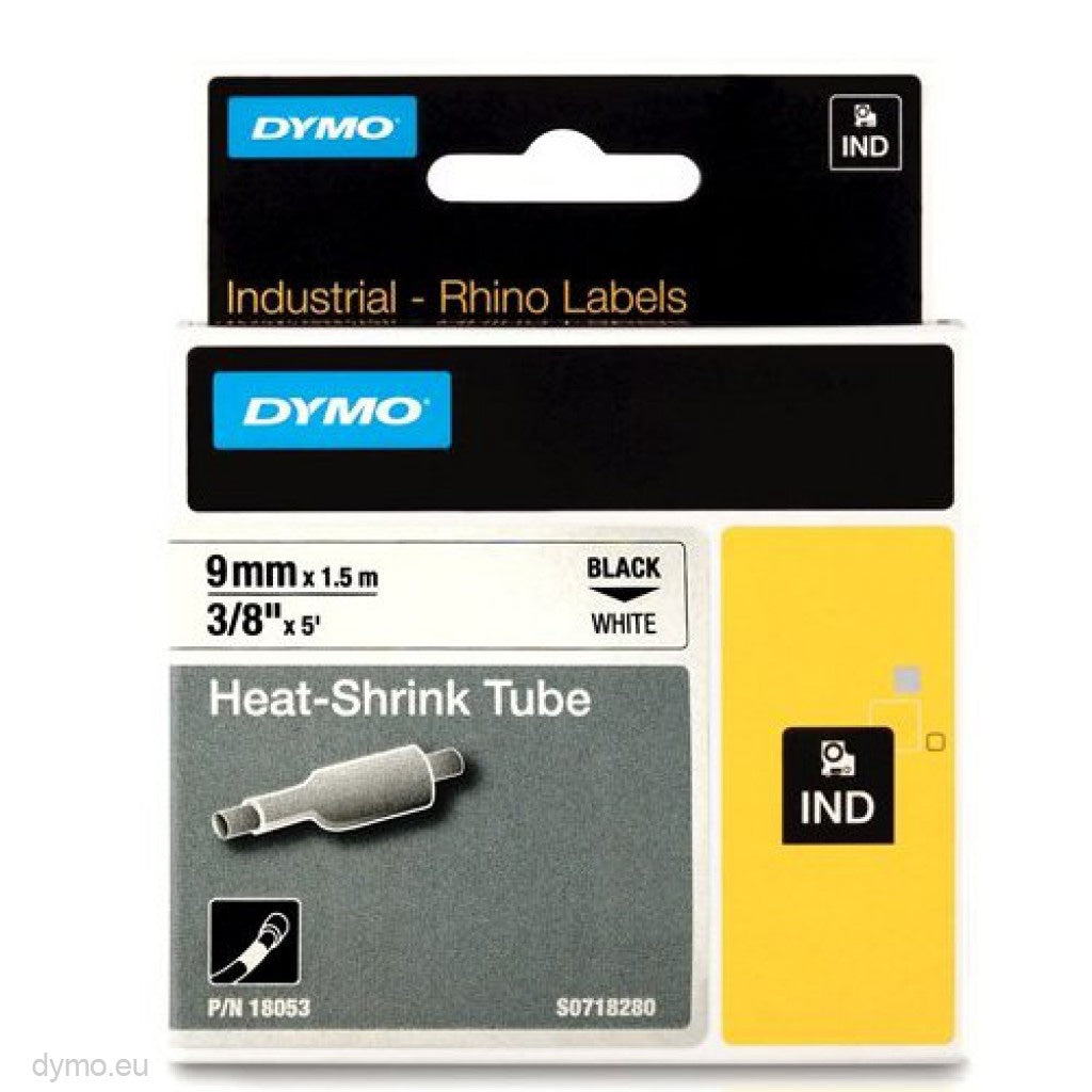 Dymo Rhino Heat shrink tube 9mm x 1,5m white