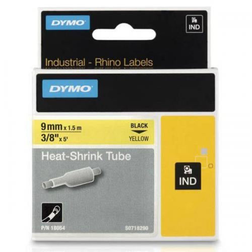 Dymo Rhino heat shrink tube  9mm x 1,5m yellow