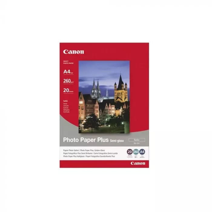 Canon Plus Semi-Gloss Photo Paper SG-201  20 Sheets