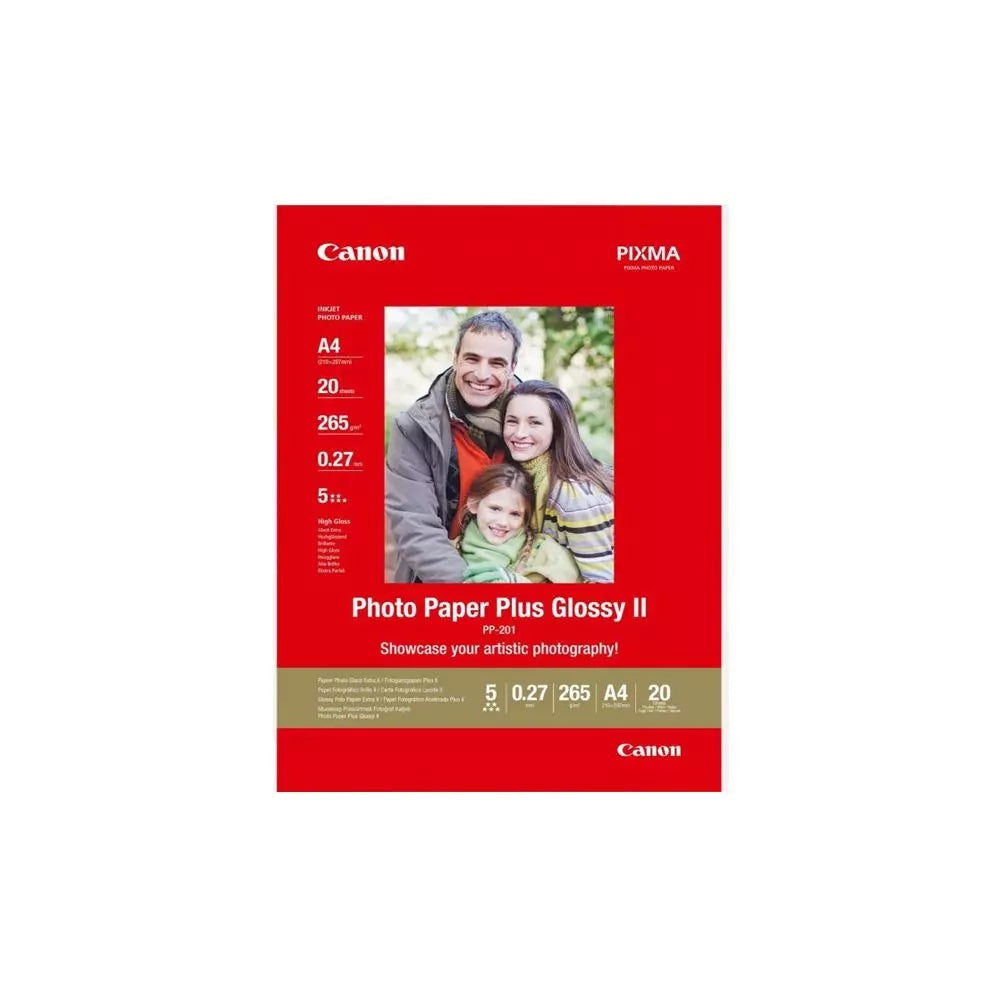 Canon PP- 201 Glossy II Photo Paper Plus A4 - 20 Sheets