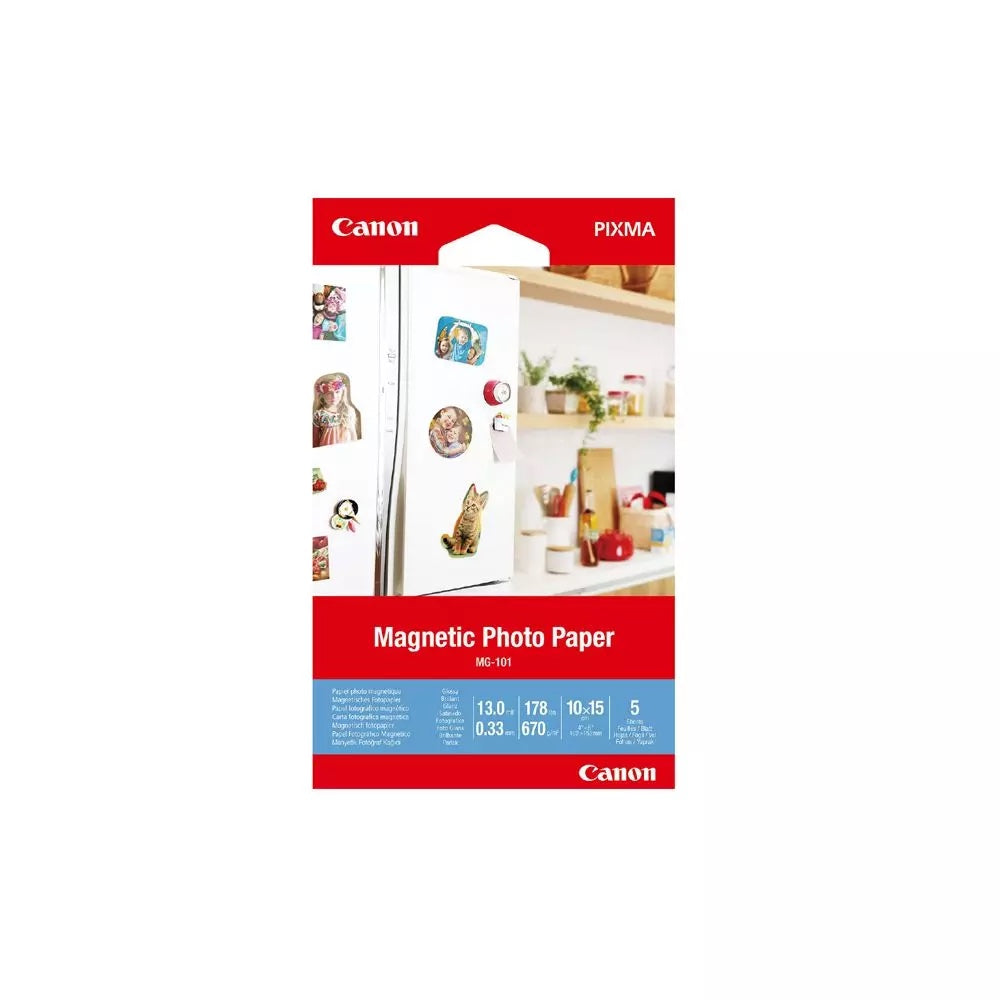 Canon Magnetic Photo Paper MG-101 4x6 5 sheets