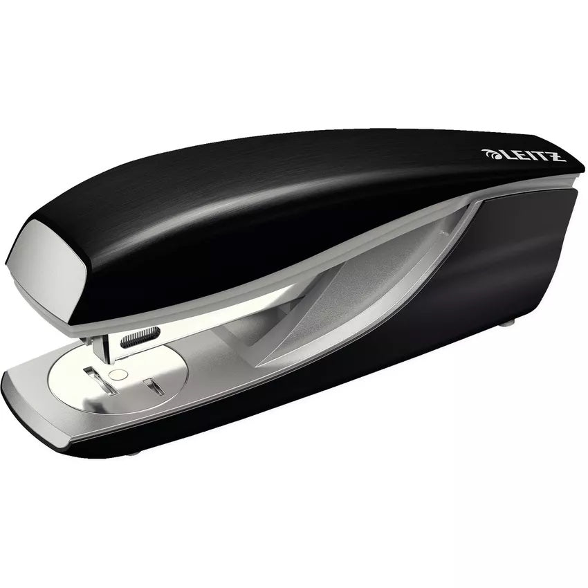 Leitz 5502 NeXXt Half Strip Stapler Metal 30 Sheet Black