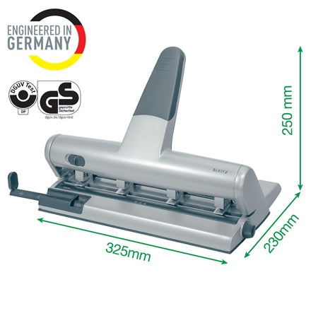 Leitz perforator 5114, Variable Multi Hole (4-6 hole) 30 sheets silver