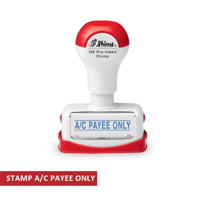 Shiny stamp account payee only
