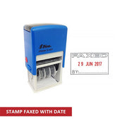 Shiny stamp faxed with date