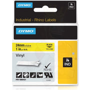 Dymo Rhino Vinyl Yellow Label 12mmx5.5M 18432