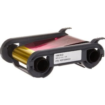 Evolis YMCKO Consumables Color Ribbon, Primacy Compatible, 300 Prints, 1 Roll | R5F008AAA