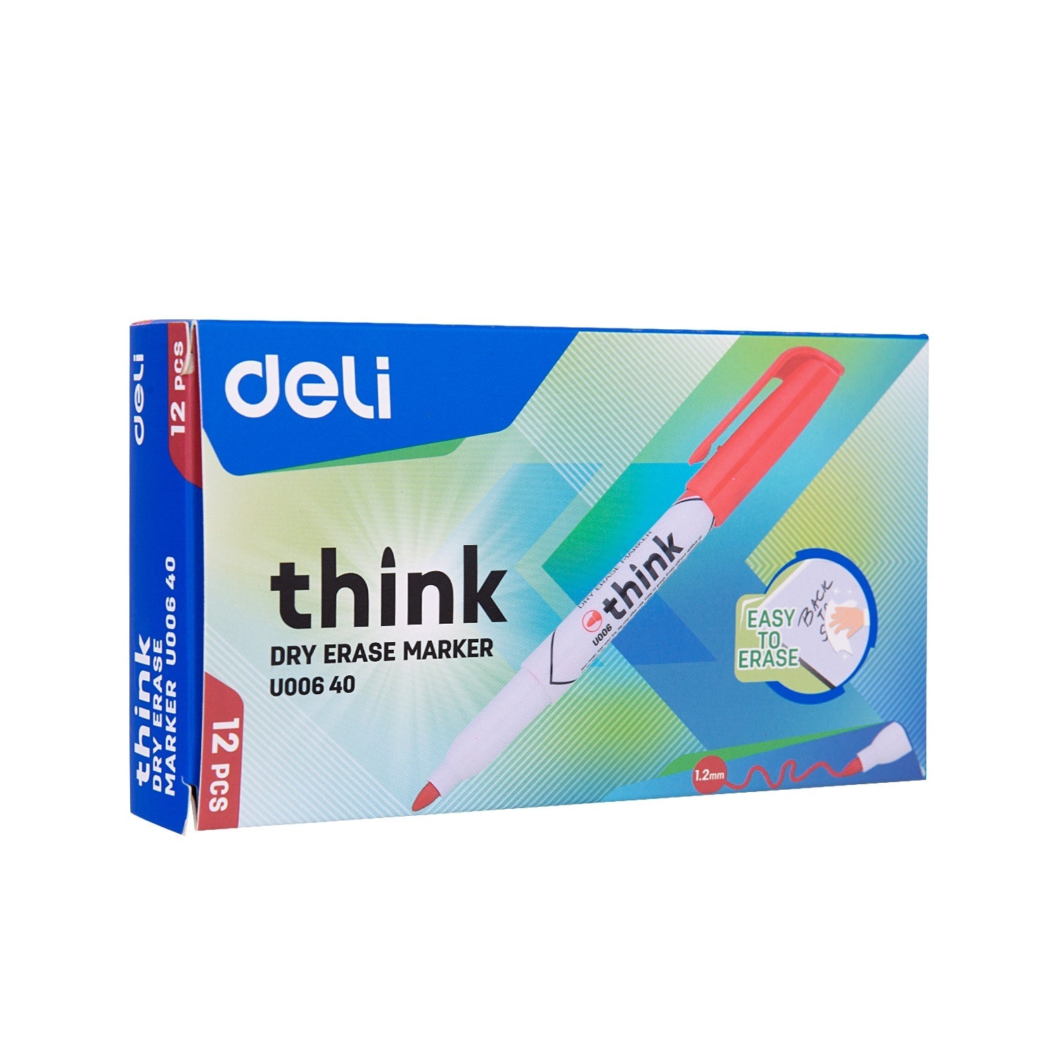 Mini Whiteboard Marker red Deli-EU00640